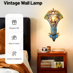 Krause Vintage Peacock Shaped Metal Wall Light