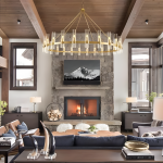 Lehmann Rustic Wagon Wheel Glass Chandelier