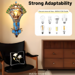 Krause Vintage Peacock Shaped Metal Wall Light