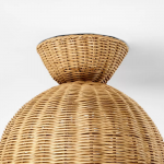 Robin Boho Style Woven Rattan Flower Ceiling Light