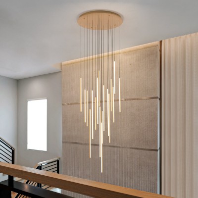 Rory Modern Cluster Cylinder Led Pendant Light Rory Modern Cluster Cylinder Led Pendant Light