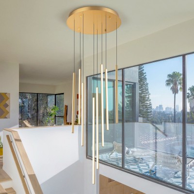 Rory Modern Cluster Cylinder Led Pendant Light Rory Modern Cluster Cylinder Led Pendant Light