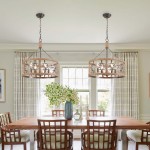 Wagner Farmhouse 4-Light Drum Wood Chandelier
