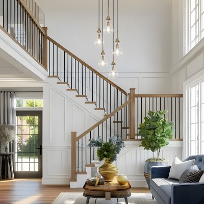 Niklas Contemporary Cluster Teardrop Glass Chandelier Niklas Contemporary Cluster Teardrop Glass Chandelier