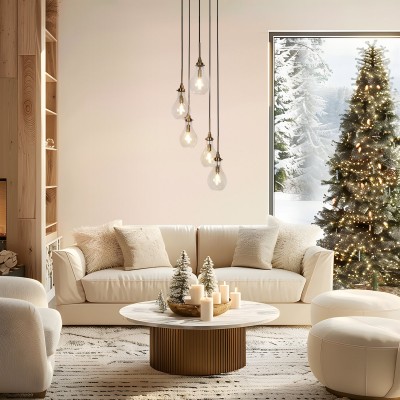 Niklas Contemporary Cluster Teardrop Glass Chandelier Niklas Contemporary Cluster Teardrop Glass Chandelier