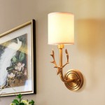 Akshara Farmhouse Brass Deer Head Wall Light