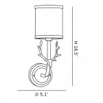 Akshara Farmhouse Brass Deer Head Wall Light