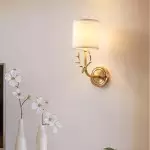 Akshara Farmhouse Brass Deer Head Wall Light