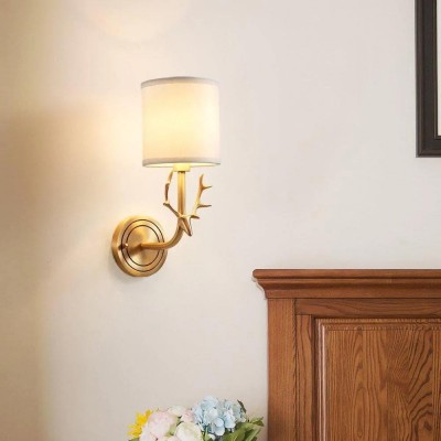 Akshara Farmhouse Brass Deer Head Wall Light Akshara Farmhouse Brass Deer Head Wall Light