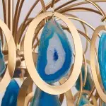 Nia Luxury Slice Agate Chandelier