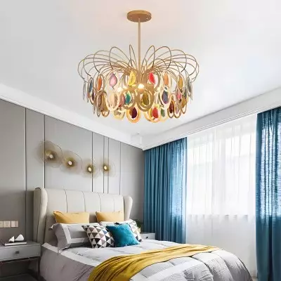 Nia Luxury Slice Agate Chandelier Nia Luxury Slice Agate Chandelier
