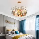 Nia Luxury Slice Agate Chandelier