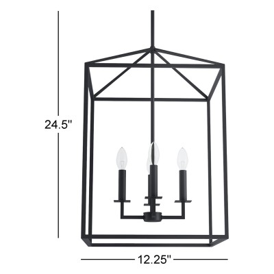Marie Farmhouse Metal Lantern Pendant Light