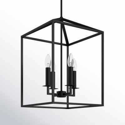 Marie Farmhouse Metal Lantern Pendant Light