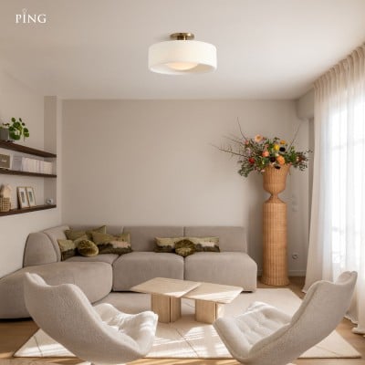 Aura Modern Porcelain Flush Mount Ceiling Light Aura Modern Porcelain Flush Mount Ceiling Light