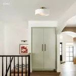 Aura Modern Porcelain Flush Mount Ceiling Light