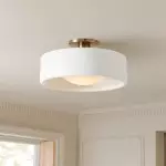 Aura Modern Porcelain Flush Mount Ceiling Light