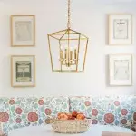 Hexon Antique Brass Gilded Iron Lantern Pendant Light