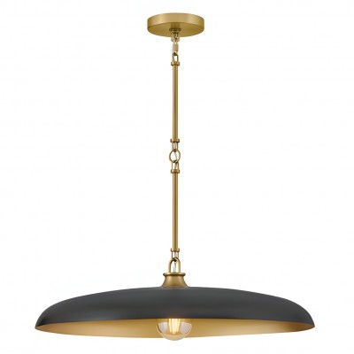 Leila Retro Round Saucer Style Shade Metal Pendant Light Leila Retro Round Saucer Style Shade Metal Pendant Light