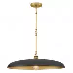 Leila Retro Round Saucer Style Shade Metal Pendant Light