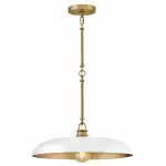 Leila Retro Round Saucer Style Shade Metal Pendant Light