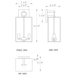 Lindsay Farmhouse Black And Brass Outdoor Lantern Wall Light