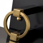 Lindsay Farmhouse Black And Brass Outdoor Lantern Wall Light