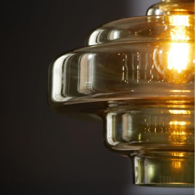Yves Vintage Tiered Glass Pendant Light Yves Vintage Tiered Glass Pendant Light