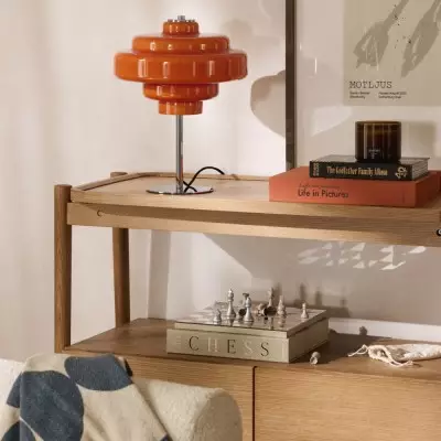 Yves Vintage Tiered Glass Table Light Yves Vintage Tiered Glass Table Light