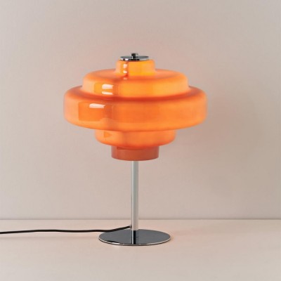 Yves Vintage Tiered Glass Table Light Yves Vintage Tiered Glass Table Light