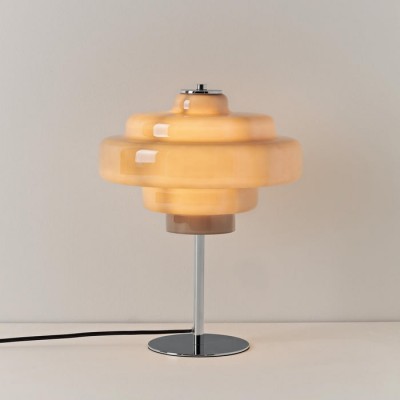 Yves Vintage Tiered Glass Table Light Yves Vintage Tiered Glass Table Light