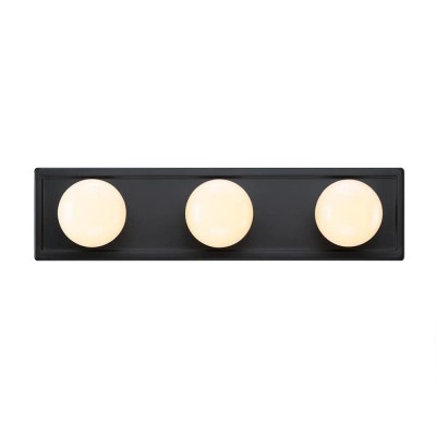 Loren Modern 3-Light Matte Black Metal Sconce Loren Modern 3-Light Matte Black Metal Sconce