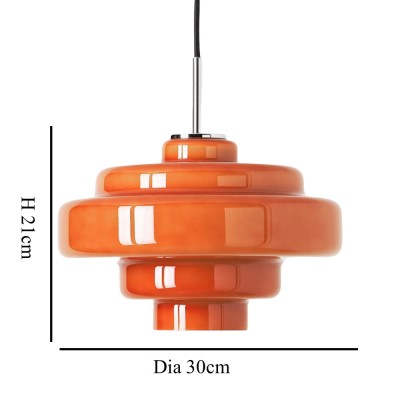 Yves Vintage Tiered Glass Pendant Light Yves Vintage Tiered Glass Pendant Light