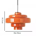 Yves Vintage Tiered Glass Pendant Light