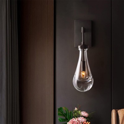 Ozonoa Raindrop Modern Solid Brass Wall Sconce Ozonoa Raindrop Modern Solid Brass Wall Sconce