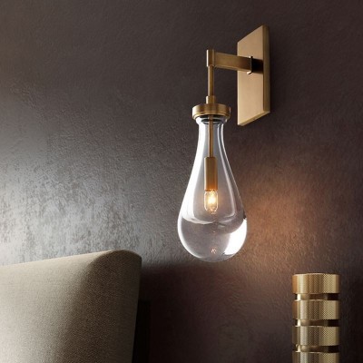 Ozonoa Raindrop Modern Solid Brass Wall Sconce Ozonoa Raindrop Modern Solid Brass Wall Sconce