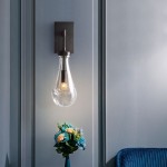 Ozonoa Raindrop Modern Solid Brass Wall Sconce
