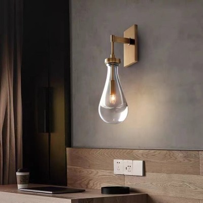 Ozonoa Raindrop Modern Solid Brass Wall Sconce Ozonoa Raindrop Modern Solid Brass Wall Sconce