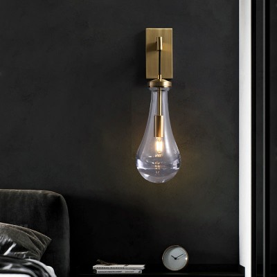 Ozonoa Raindrop Modern Solid Brass Wall Sconce Ozonoa Raindrop Modern Solid Brass Wall Sconce