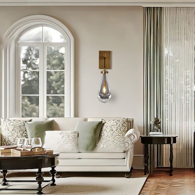 Ozonoa Raindrop Modern Solid Brass Wall Sconce Ozonoa Raindrop Modern Solid Brass Wall Sconce