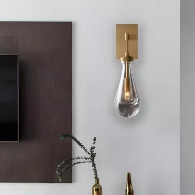 Ozonoa Raindrop Modern Solid Brass Wall Sconce Ozonoa Raindrop Modern Solid Brass Wall Sconce