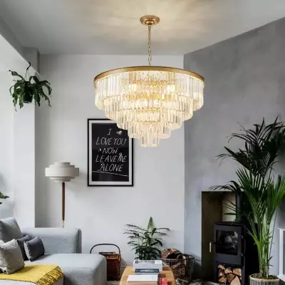 Nicolette Modern Round Crystal Chandelier Nicolette Modern Round Crystal Chandelier