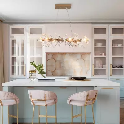 Milo French Country Porcelain Flower Chandelier