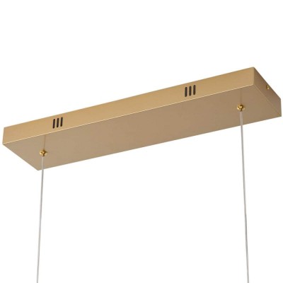 Delfino Nordic Gold Wave Led Acrylic Linear Chandelier Delfino Nordic Gold Wave Led Acrylic Linear Chandelier
