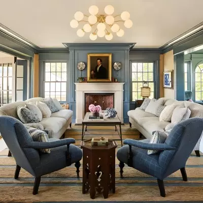 Anwen Mid Century Glass Brass Sputnik Bubble Chandelier