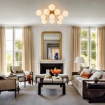 Anwen Mid Century Glass Brass Sputnik Bubble Chandelier