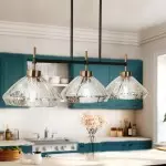 Herrmann Modern 3-Light Silver Mercury Glass Chandelier