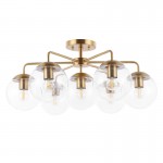 Richter Farmhouse Globe Glass Semi Flush Mount Ceiling Light