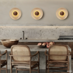 Jannik Wabi-Sabi LED Travertine Round Wall Light