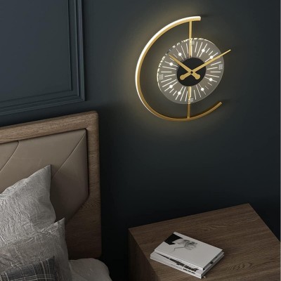 Ritika Rechargeable Cordless Moon Clock LED Wall Lamp Ritika Rechargeable Cordless Moon Clock LED Wall Lamp